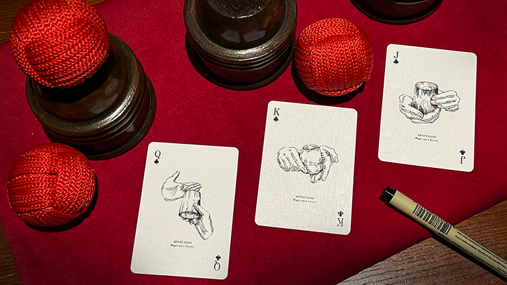 Artist Hand Playing Cards