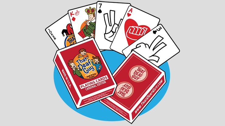 That Deaf Guy RED Cardinal Edition Playing Cards