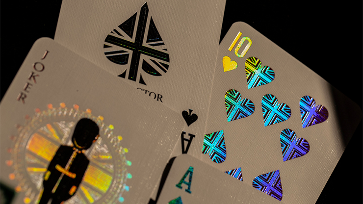 London Diffractor Double Metal Playing Card Set