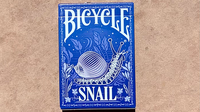 Gilded Bicycle Snail (Blue) Playing Cards