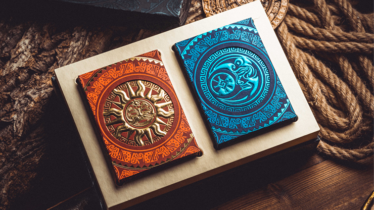 Maya 2 Deck set (Moon and Sun) Playing Cards