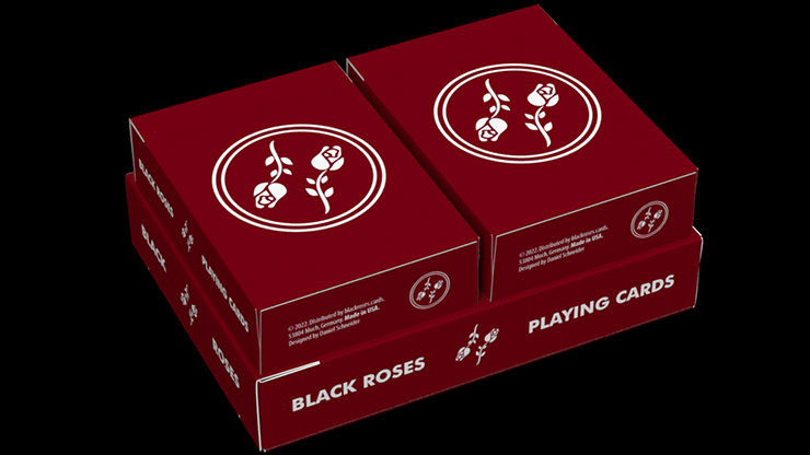 Black Roses Edelrot Mini Playing Cards (Collector's Box)