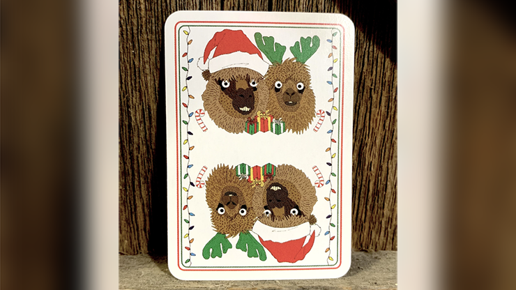 Alpaca Christmas Kids Playing Cards