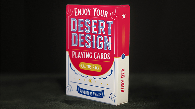 Desert Design (Ruby Red) Playing Cards