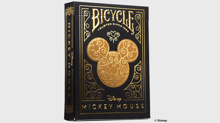 Bicycle Disney Mickey Mouse (Black and Gold) by US Playing Card Co.