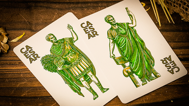 Caesar (Green) Playing Cards by Riffle Shuffle